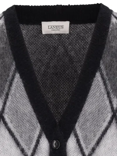 Laneus Diamond-pattern Cardigan In Multi