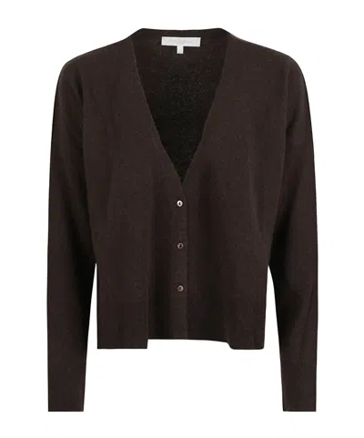 Antonelli Button Long-sleeved Sweater In Brown