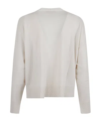 Antonelli Button Long-sleeved Sweater In White