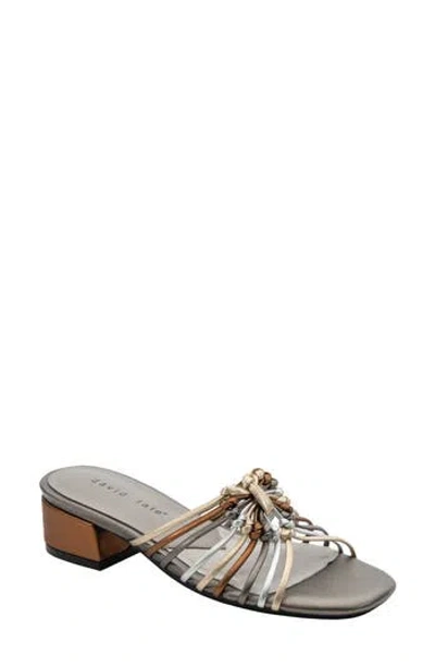 David Tate Excellent Strappy Slide Sandal In Multi