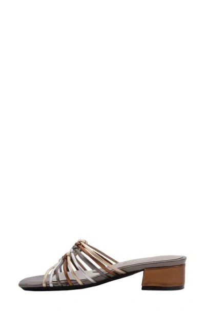 David Tate Excellent Strappy Slide Sandal In Multi