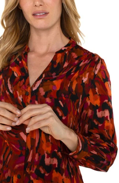 Liverpool Abstract Print Button-up Shirt