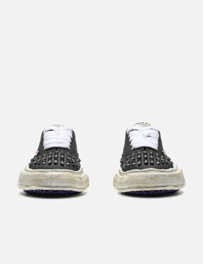 Miharayasuhiro Baker Og Sole Studded Canvas Low-top Sneaker In Black