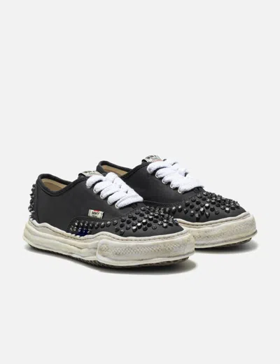 Miharayasuhiro Baker Og Sole Studded Canvas Low-top Sneaker In Black