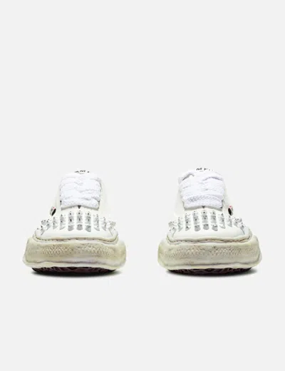 Miharayasuhiro Baker Og Sole Studded Canvas Low-top Sneaker In White