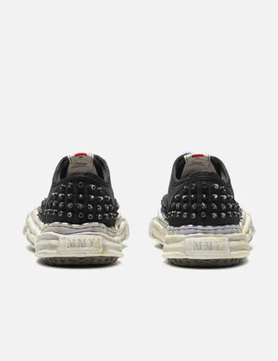 Miharayasuhiro Baker Og Sole Studded Canvas Low-top Sneaker In Black