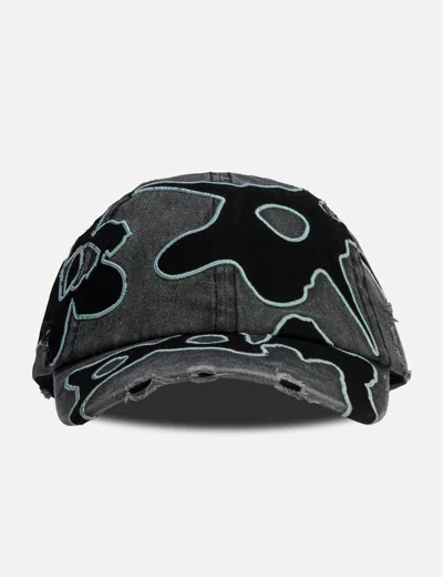 Perks And Mini Locke Denim Applique Baseball Cap In Green
