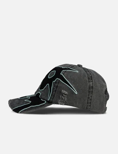 Perks And Mini Locke Denim Applique Baseball Cap In Green