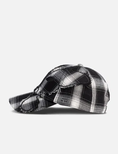 Perks And Mini Check Alien Butterfly Kiss Baseball Cap In Black