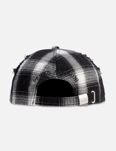 Perks And Mini Check Alien Butterfly Kiss Baseball Cap In Black