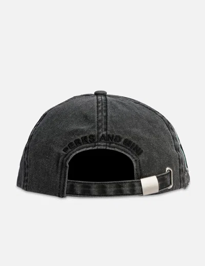 Perks And Mini Locke Denim Applique Baseball Cap In Green