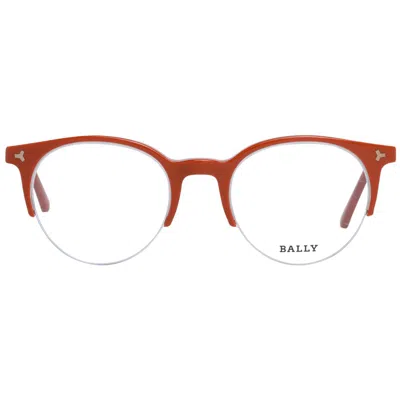 Bally Brown Unisex Optical Frames In Red