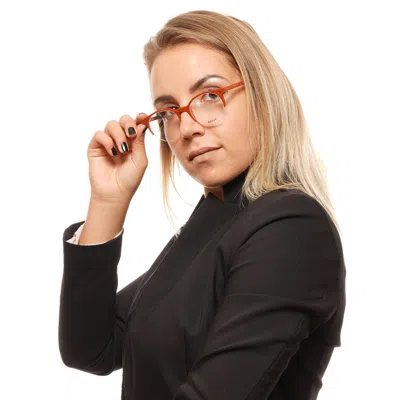 Bally Brown Unisex Optical Frames In Red
