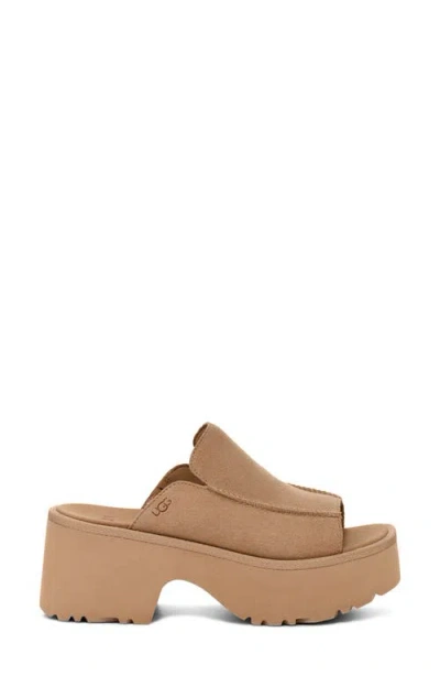 Ugg ® New Heights Platform Slide Sandal In Brown