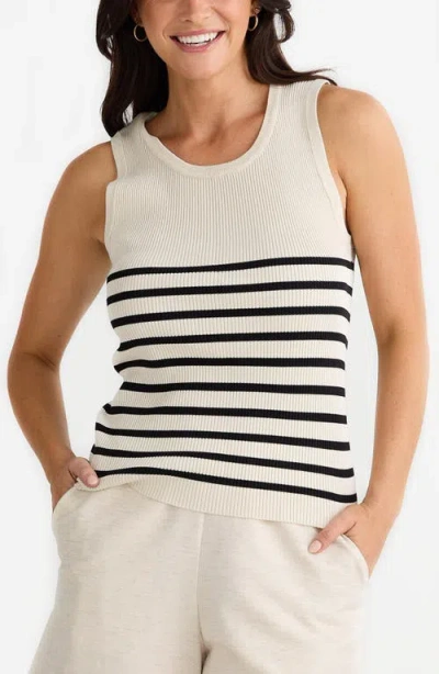 Brave + True Brave+true Amba Stripe Rib Knit Tank Top
