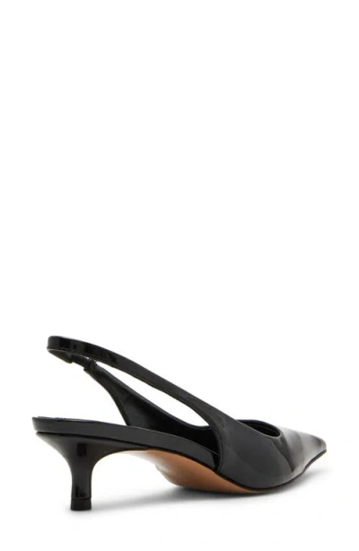 Steve Madden Kittie Slingback Pointed Toe Kitten Heel Pump In Black