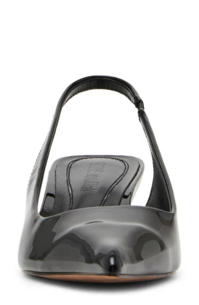 Steve Madden Kittie Slingback Pointed Toe Kitten Heel Pump In Black