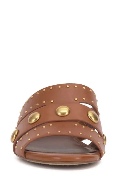 Vince Camuto Kyler Kitten Heel Slide Sandal In Brown