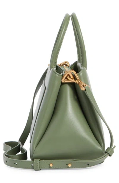 Kate Spade New York Grace Fine Grain Leather Medium Satchel In Green