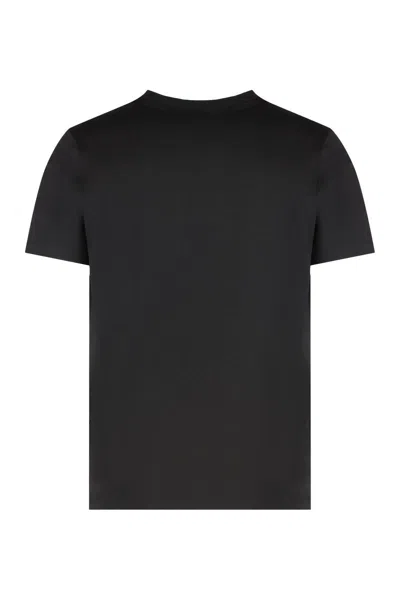 Paul & Shark Cotton Jersey T-shirt Featuring Logo Design In Black