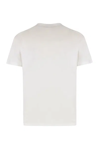 Paul & Shark Cotton Jersey T-shirt Featuring Logo Print In White
