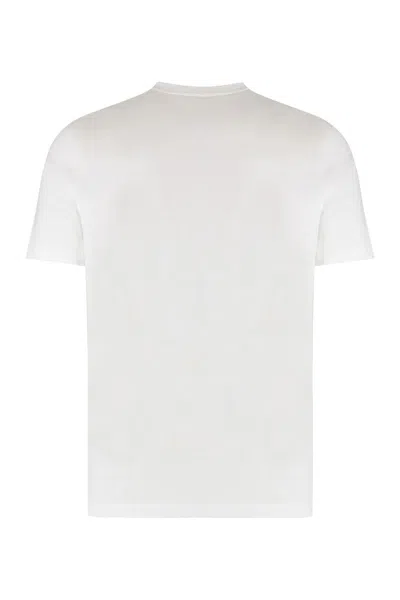 Paul & Shark Cotton Jersey Basic Crew Neck T-shirt In White
