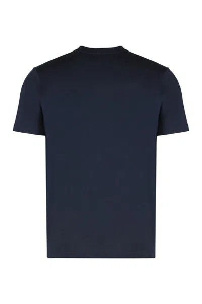 Paul & Shark Cotton Jersey T-shirt Featuring Logo Design In Blue