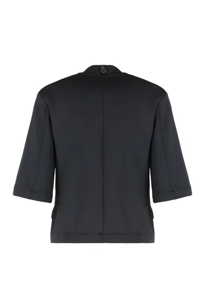 Moncler Genius Moncler X Ee72 By Edward Enninful Neoprene T-shirt In Black