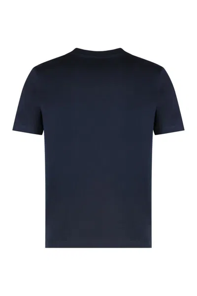Paul & Shark Cotton Jersey T-shirt Featuring Logo Design In Blue