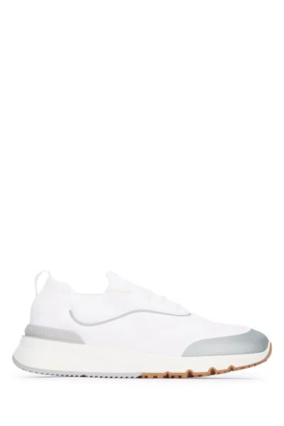Brunello Cucinelli Stylish Sneakers With Contrast Panel And Pull Tab In Animal Print
