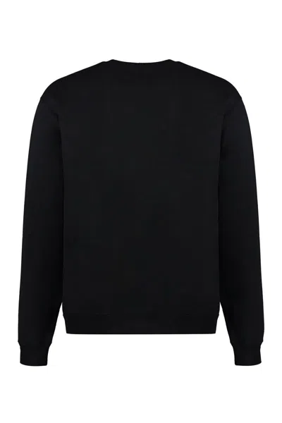 Gucci Cotton Crew-neck Sweatshirt In Black