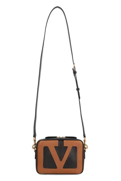 Valentino Versatile Shoulder Bag And Chain Strap In Brown