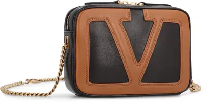 Valentino Marsupio Viva Superstar In Leather In Black