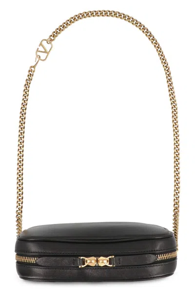 Valentino Marsupio Viva Superstar In Leather In Black