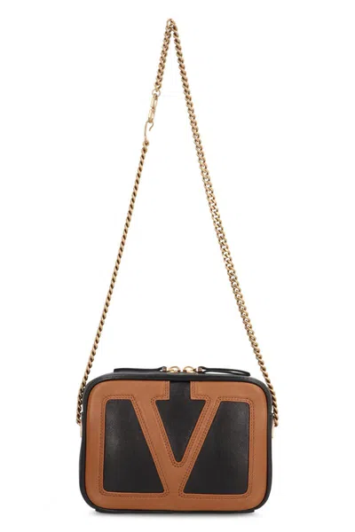 Valentino Marsupio Viva Superstar In Leather In Black