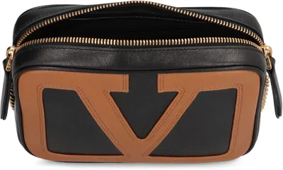 Valentino Marsupio Viva Superstar In Leather In Black