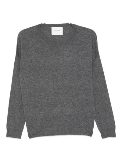 Lisa Yang Round-neck Long-sleeve Sweater In Gray