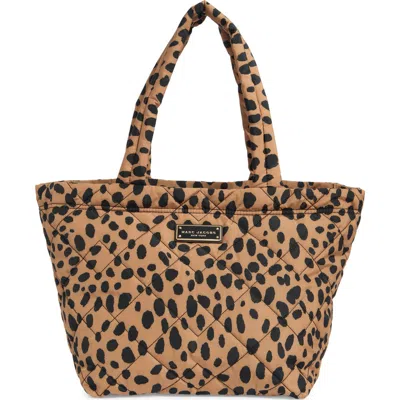 Marc Jacobs The Medium Cheetah Quilted Nylon Tote In Multi