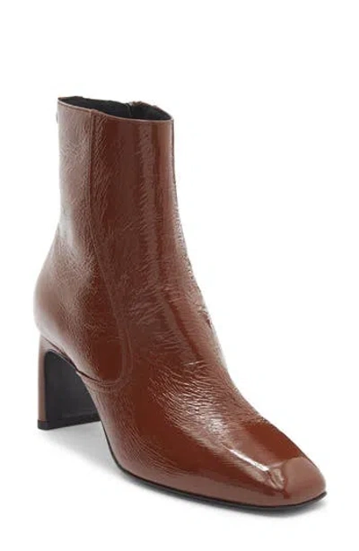 Labucq Jules Square Toe Bootie In Brown