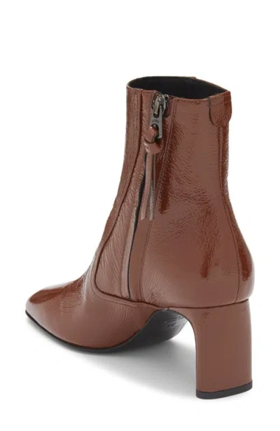 Labucq Jules Square Toe Bootie In Brown