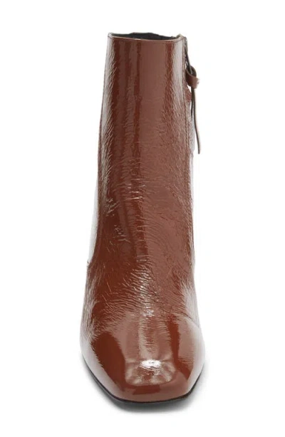 Labucq Jules Square Toe Bootie In Brown