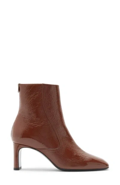 Labucq Jules Square Toe Bootie In Brown