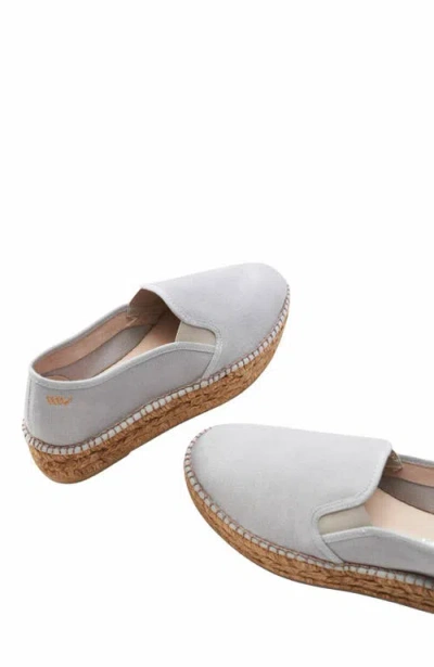 Viscata Castell Canvas Espadrille Platforms In Gray