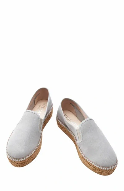 Viscata Castell Canvas Espadrille Platforms In Gray
