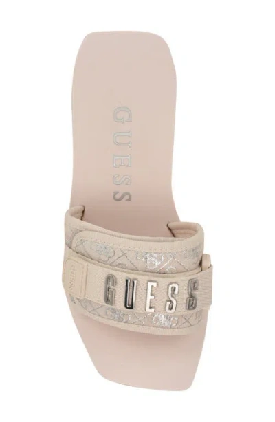 Guess Dellean Platform Wedge Sandal In Brown