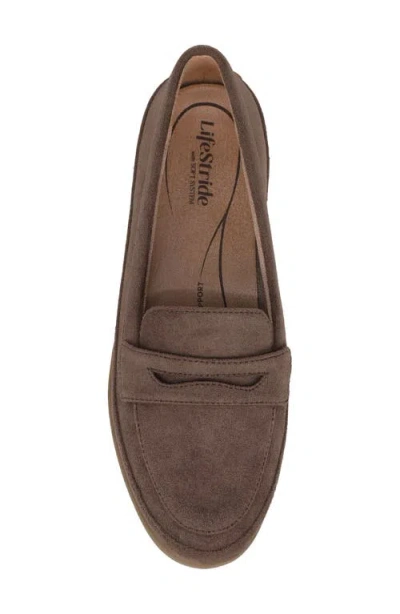 Lifestride Women's Malta Round Toe Penny Loafers In Brown