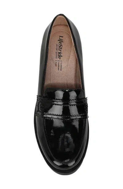 Lifestride Women's London Lug Sole Penny Loafers In Black
