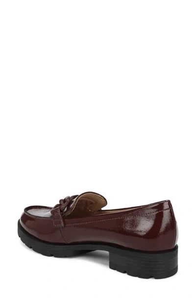 Lifestride Women's London 2 Chain Detail Lug Sole Loafers In Burgundy