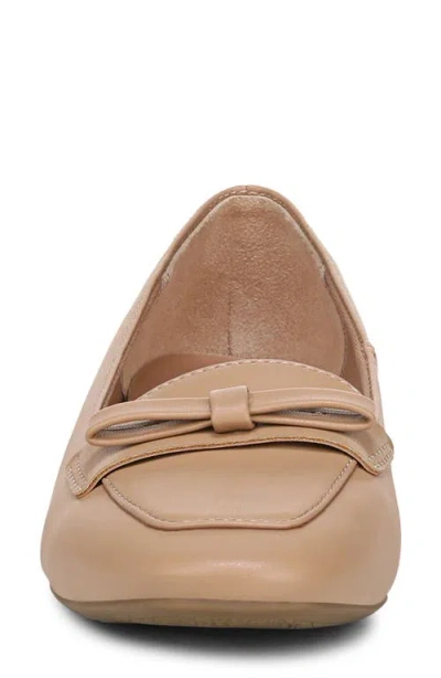 Lifestride Women's Claudine Square Toe Block Heel Ballerina Flats In Brown