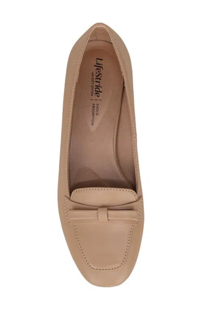 Lifestride Women's Claudine Square Toe Block Heel Ballerina Flats In Brown